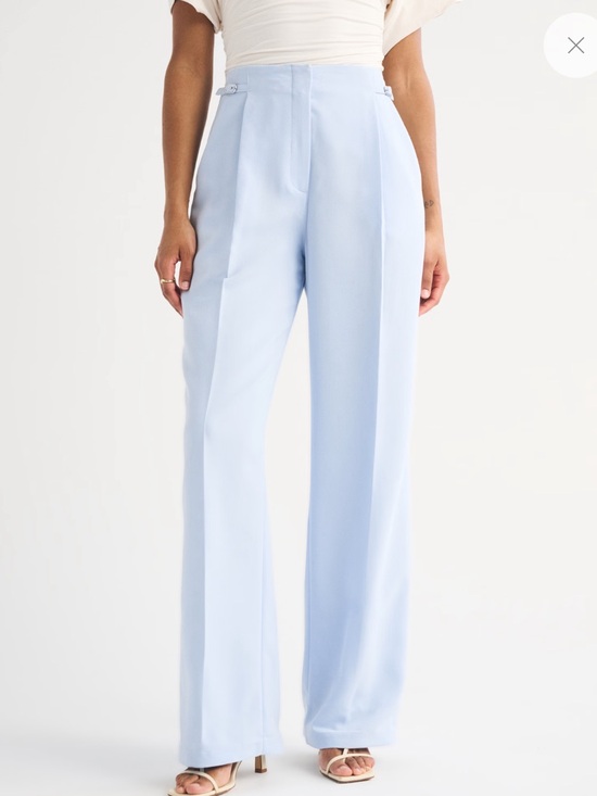 Abercrombie & Fitch Pants - Abercrombie & Fitch Curve Love Sloan Tailored Belted Hardware Wide Leg Pants